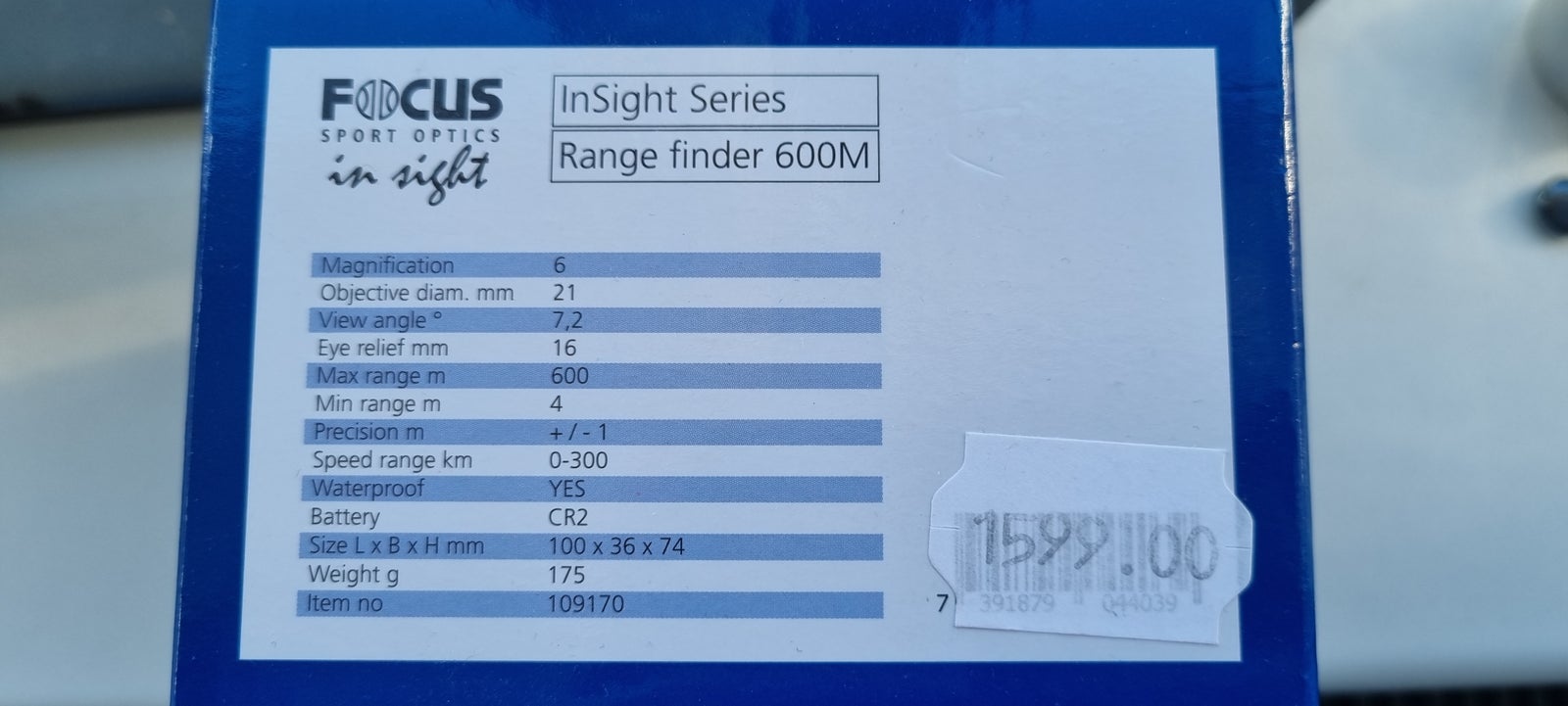 Range finder 600m, Focus sport optics, In sight 600M