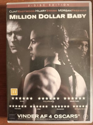 DVD, drama, Million Dollar Baby
2-disc Edition
Clint Eastwood, Hillary Swank & Morgan Freeman
Som ny