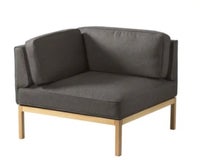 Hjørnesofa, uld, 1 pers.