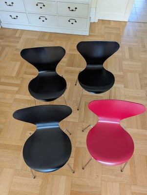 Spisebordsstol, 4 Arne Jacobsen 7er - Fritz Hansen, 4 Arne Jacobsen 7er - Fritz Hansen stole.

3 i s