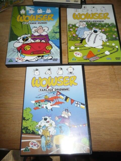 Wowser serie 5 stk, DVD, tegnefilm