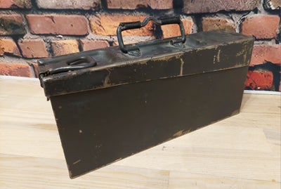 Militær, WW2 tysk MG34/42 Ammo boks, Sælger denne flotte tidligkrigs mg34 / mg42 ammo boks fra 2. Ve