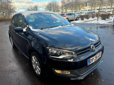 VW Polo, 1,2 TSi 105 Highline, Benzin, 2011, km 140000, sortmetal, nysynet, klimaanlæg, aircondition