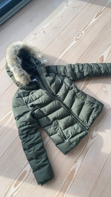Vinterjakke, Dynejakke, Calvin Klein, str. 164, Lækker dunjakke med fake fur kant der kan knappes af