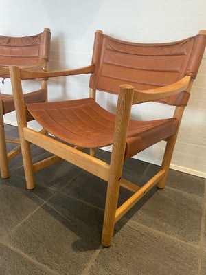 Anden arkitekt, J 102, Lænestol, 
2 gode lænestole i massivt egetræ, designet af Ditte & Adrian Heat