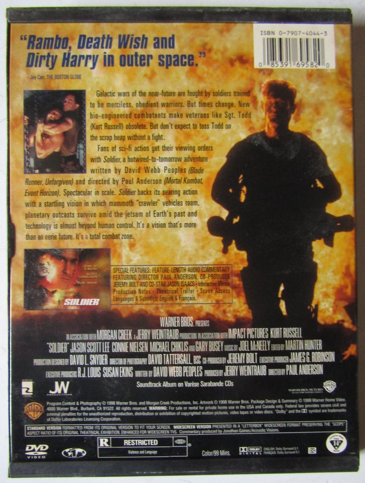 Soldier, instruktør Paul Anderson, DVD