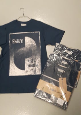 T-shirt,  Nye i Str. S, M, L, XL, XXL, , str. findes i flere str.,  Blå m/tryk foran,  kraftig kvali