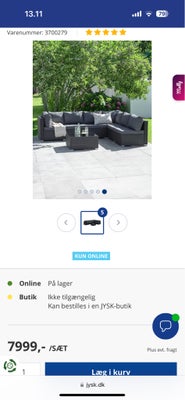 Loungesæt, Jysk, Sælger vores modul loungesæt med bord. Købte den sidste sommer og den har kun stået