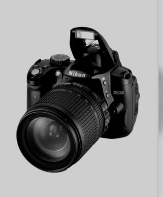 Nikon Nikon, spejlrefleks, 12,3 megapixels, 3x optisk zoom  x optisk zoom, God, Nikon D5000 - Digita