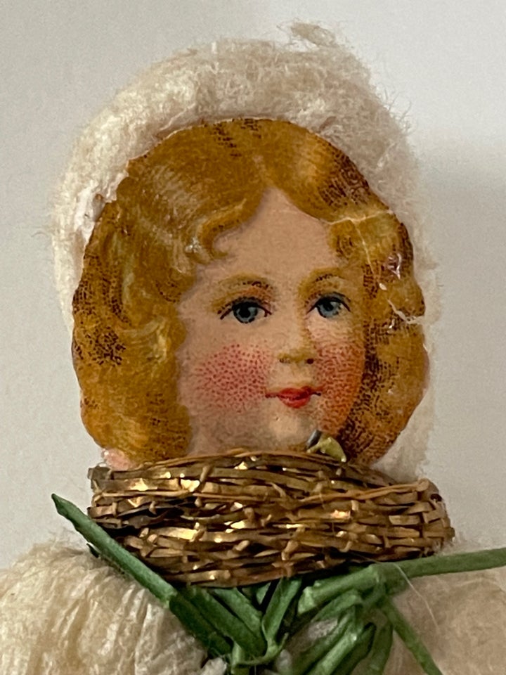 Julepynt - antik vat pige