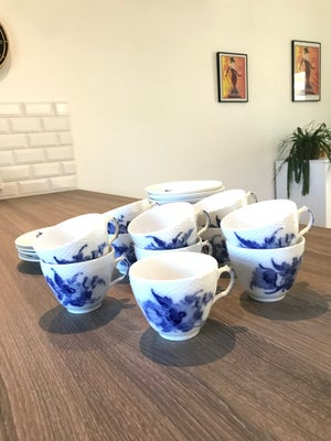 Porcelæn, Kaffekop, flettet, Blå Blomst, Royal Copenhagen, Blå Blomst
Priserne er stk. priser.
11 x 