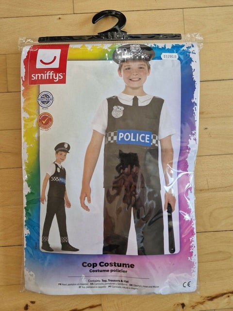 Udklædning, Flot politi dragt, med bukser, trøje og hat.…