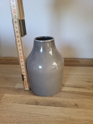 Vase, Vase fra kähler, Kähler, Fin grå vase fra kähler 65kr