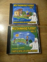 Pjerrot: Hele Danmarks Pjerrot vol 1 + 2, børne-CD