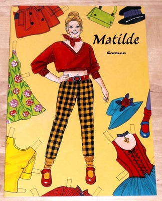Påklædningsdukker, Hæfte med påklædningsdukke, Hæfte med påklædningsdukken Matilde fra Fine Damer 1-