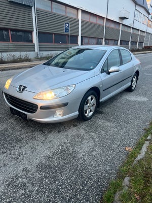 Peugeot 407, 2,0 Performance, Benzin, 2007, km 137000, sølvmetal, nysynet, klimaanlæg, aircondition,