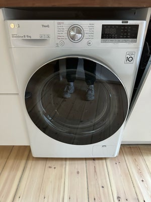 LG vaskemaskine, ThinQ, vaske/tørremaskine, Model: LG W5J6TG1W
Virker fantastisk. Jeg er lige flytte
