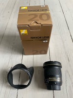 Vidvinkel, Nikon, AF-S Nikkor 20mm 1.8 G