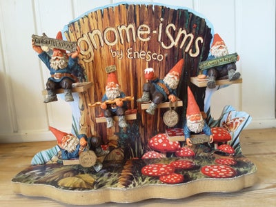 Gnomes, Nisser, Rien Poortvliet, # 320846  Gnome – Isms Display 
Originalt butiks-display til ”Gnome