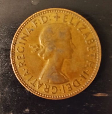Vesteuropa, mønter, England 1964, 1964, England 1964
Dronning Elizabeth.