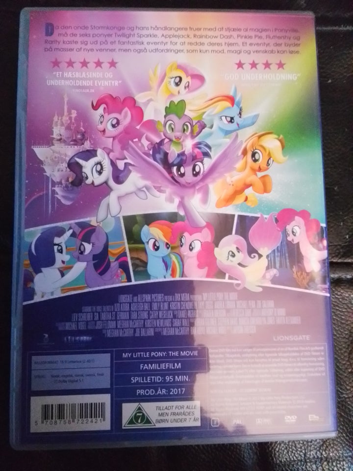 My little pony filmen, DVD, familiefilm