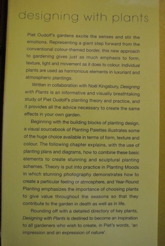 designing with plants, by piet oudolf with noël kingsbury,