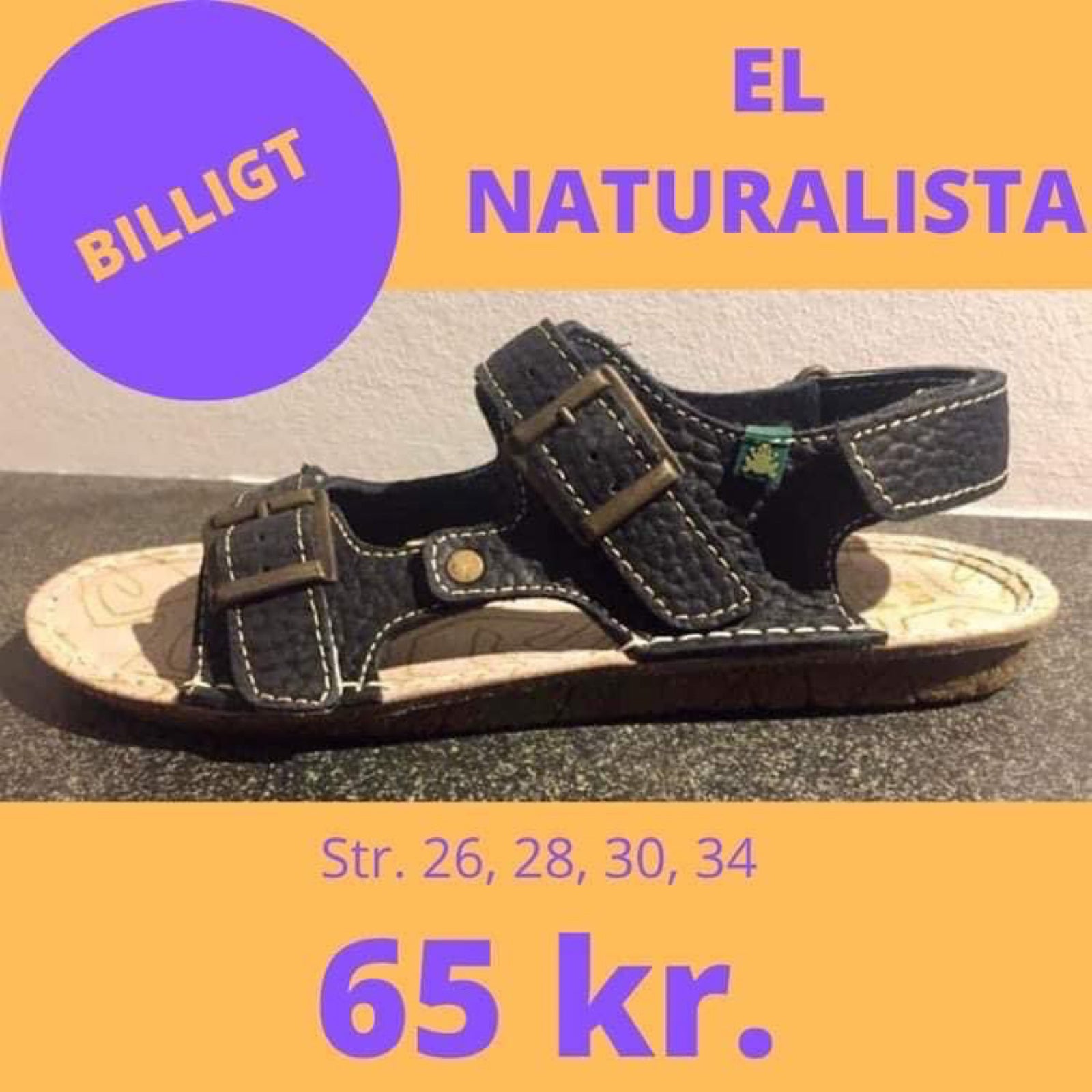 Sandaler, str. findes flere str., El Naturalista – dba.dk – Køb og Salg af Nyt og Brugt