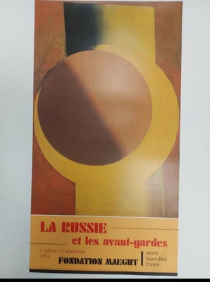 Galerie Maeght plakat, Rotchenko, motiv: Rød og gul 1918, b: 47.3 h: 87.3, Fin ny plakat fra Galerie