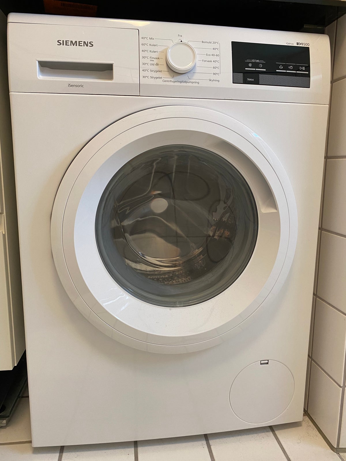 Siemens vaskemaskine, iQ500 WM14UUP9DN, frontbetjent