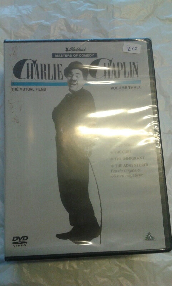 Charlie Chaplin 5 stk, DVD, andet