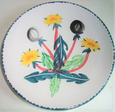 Keramik, tallerken, FLOUTRUP Keramik JUELSMINDE

Har også vægophæng.
Højde 3,5 cm dia 20 cm. År 1950