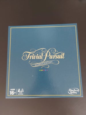 Trivial Pursuit Classic, Quiz, brætspil, Rigtig god stand - kun brugt et par gange. Svagt slid på ka