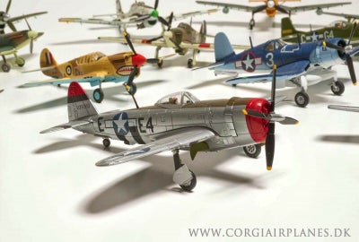 Modelfly, Corgi modelfly i metal Corgi Aviation Archive, skala 1/72, Stor samling af unikke flymodel