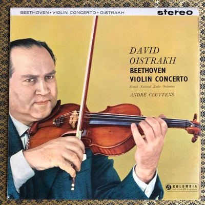 LP, David Oistrakh, Beethoven Violin Concerto, Klassisk, 1. Press af denne perle fra 1960.
Cover er 