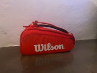 Tennisbag, Wilson Super Tour 9 Bag, Rød