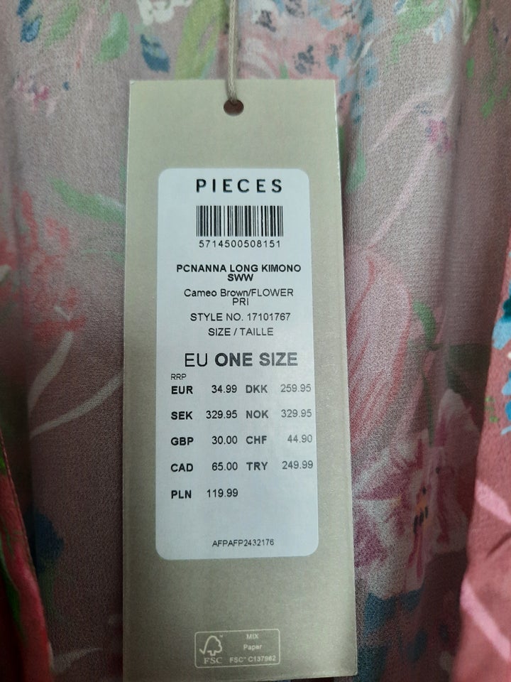 Anden kjole, Pieces, str. One size