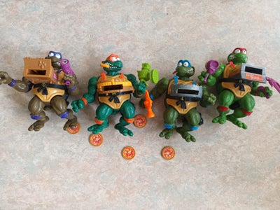 Ninja Turtles action figur, Mirage Studios Playmate, Pizza Tossin' tmnt. 4 stks. Indeholder mange mi