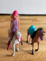 Barbie, 2 heste , Barbie og tilbehør
