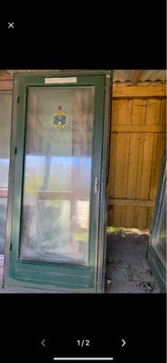 Terrassedør, træ, b: 93 h: 208, Brugt terrassedør mål B. 93 cm. H. 208 cm. Har flere stk. salgs pr. 