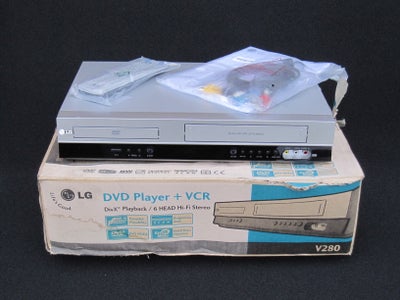 VHS videomaskine, LG, V280 (NY OG UBRUGT), Perfekt, 

! ! ! SJÆLDEN SET NY / UBRUGT- NY VHS/DVD SÆLG