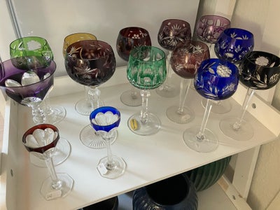 Glas, Bøhmisk krystalglas, Pr stk 120kr 4stk 400kr
Sender ikke