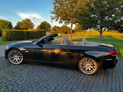 BMW 325d, 3,0 Cabriolet aut., Diesel, aut. 2010, km 232000, sort, klimaanlæg, aircondition, ABS, air