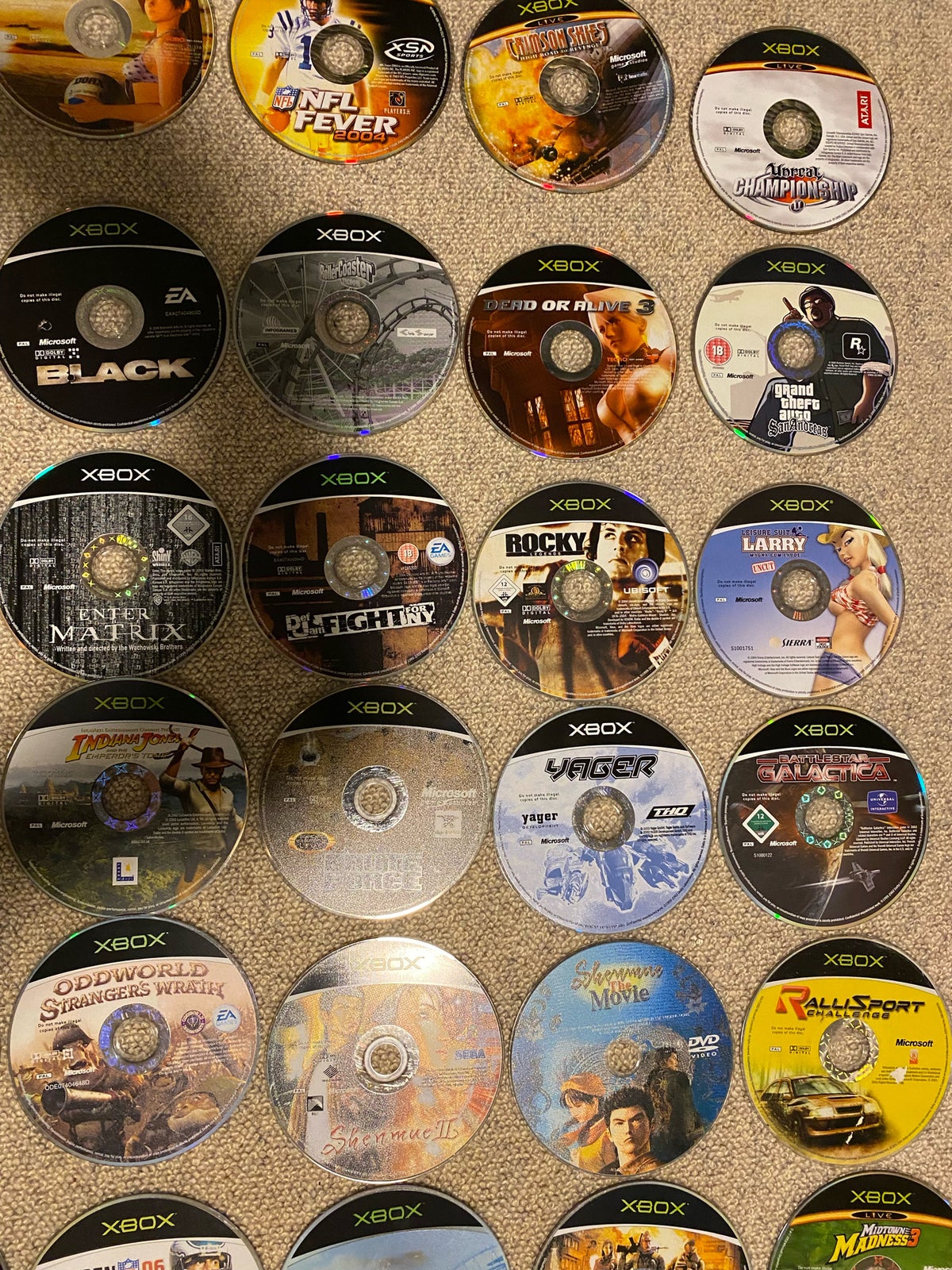 Kæmpe samling Xbox spil, Xbox