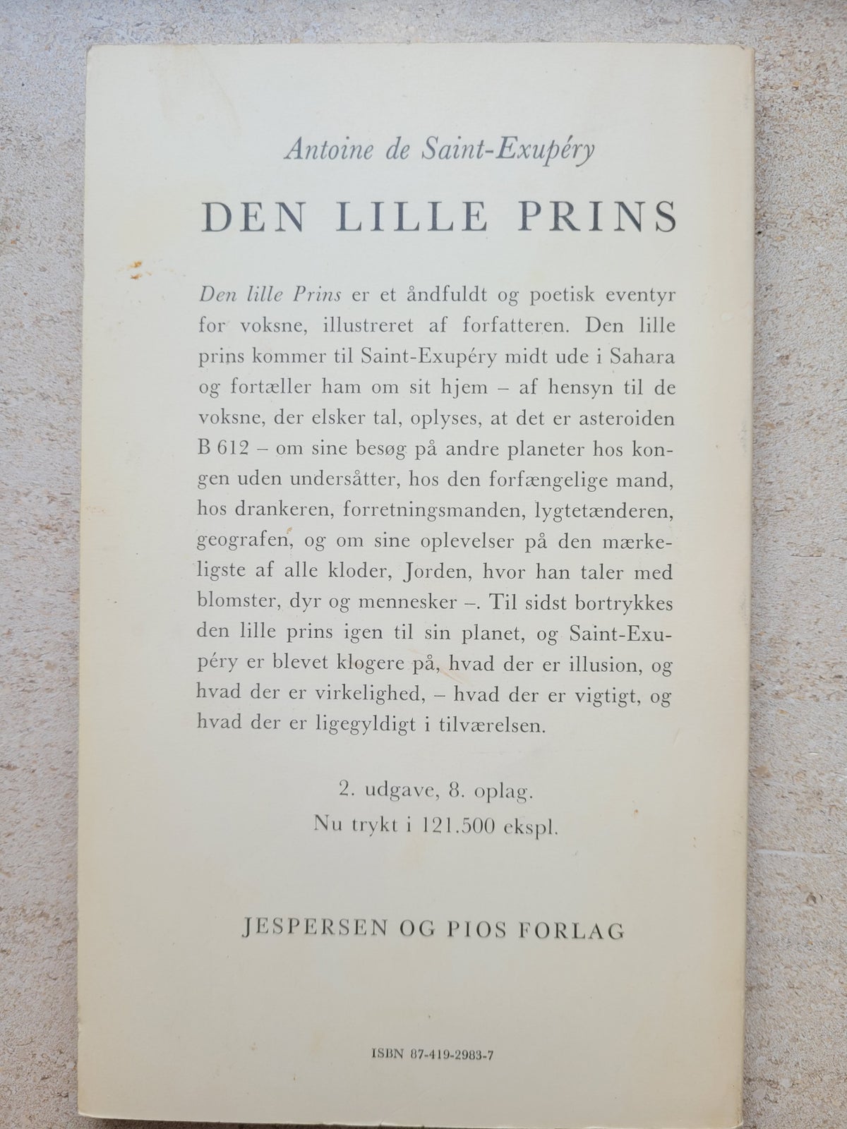 Den Lille Prins, Antoine De Saint-Exupéry, genre: eventyr