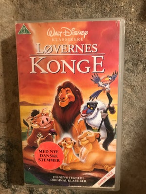 Børnefilm, Løvernes konge, instruktør Disney, VHS