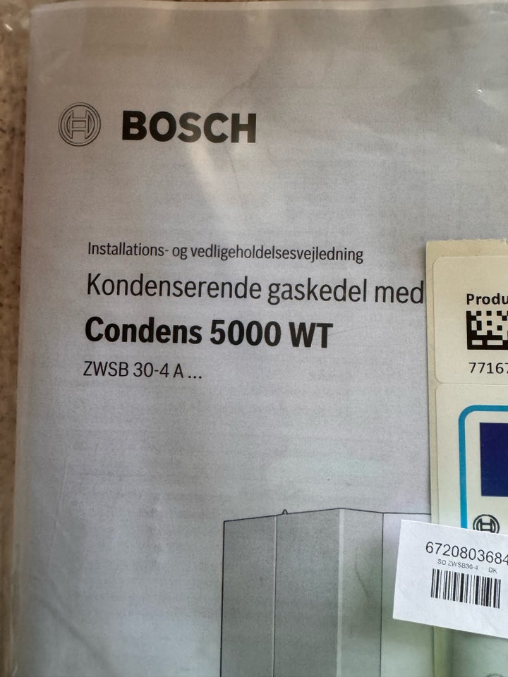 Gasfyr, Bosch Condens 5000 WT