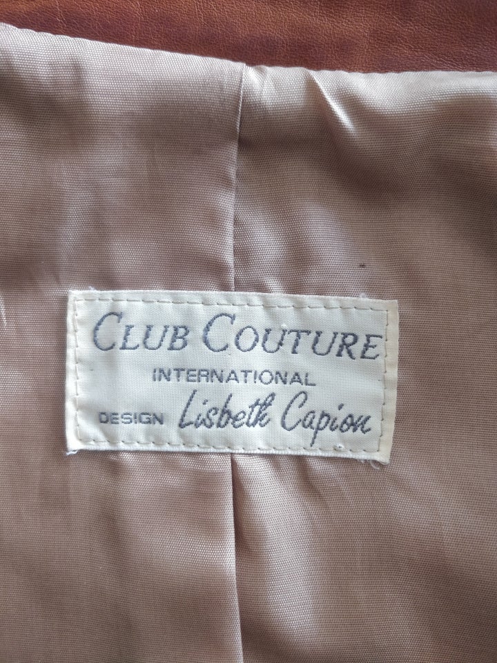 Læderjakke, str. 42, Club Couture Lisbeth Capion