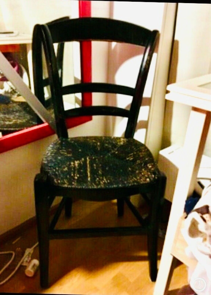 Spisebordsstol, Teaktræ, Vintage antik l: 46