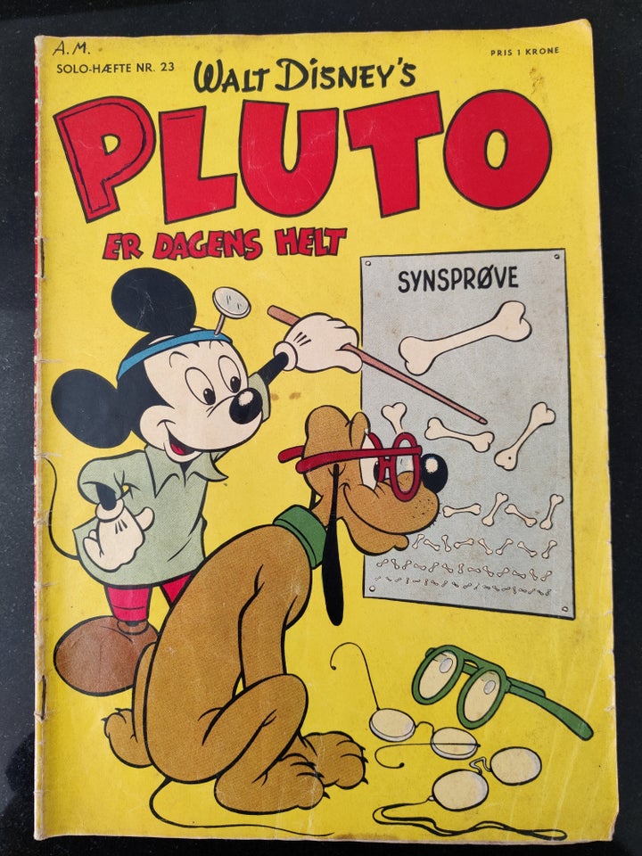 Pluto er dagens helt, Walt Disney, Tegneserie