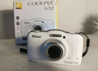 Nikon Nikon Coolpix S32, 13.2 megapixels, 3 x optisk zoom